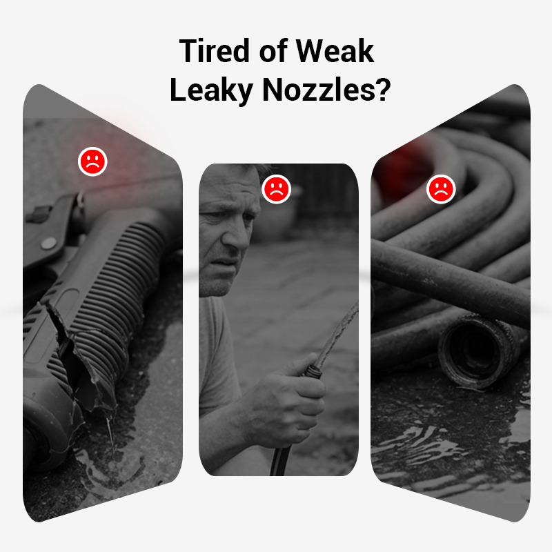 ✨High-pressure water gun – 3 interchangeable nozzles, durable aluminium alloy & powerful ✨