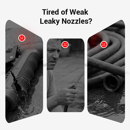 ✨High-pressure water gun – 3 interchangeable nozzles, durable aluminium alloy & powerful ✨