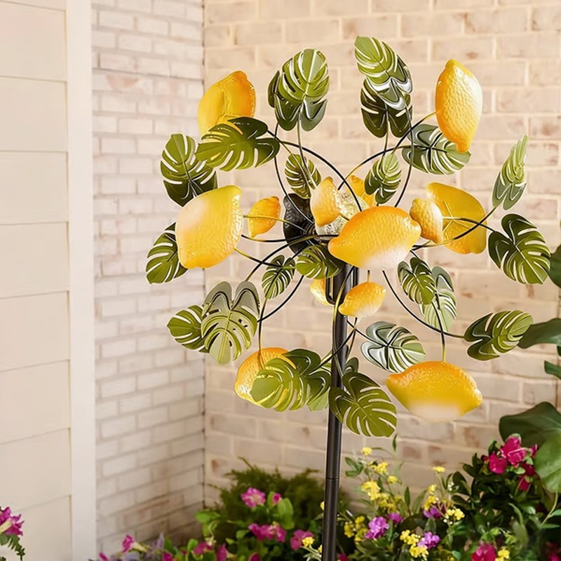 🌬️🎡 Solar-Powered Wind Spinner for Garden