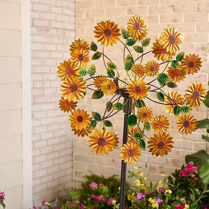 🌬️🎡 Solar-Powered Wind Spinner for Garden