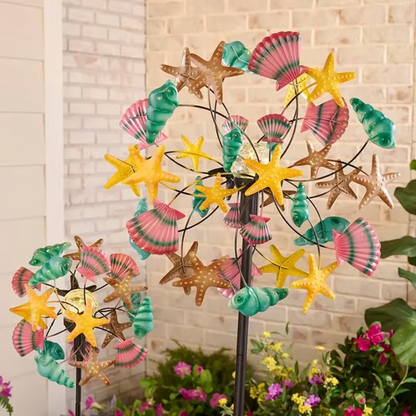 🌬️🎡 Solar-Powered Wind Spinner for Garden