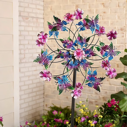 🌬️🎡 Solar-Powered Wind Spinner for Garden
