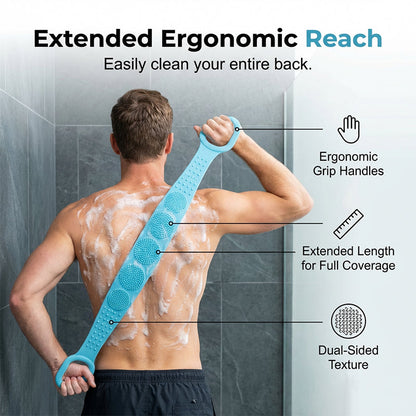 🔥Dual-Sided Silicone Back Scrubber