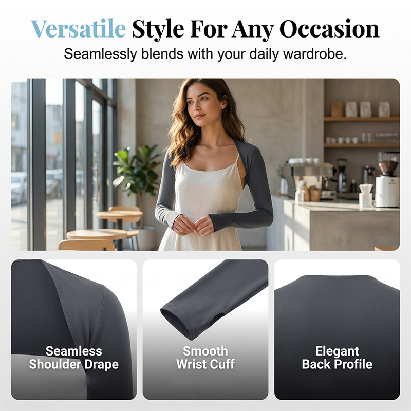 Cooling Sun Protection Shawl Sleeves - Perfect for driving, golf, cycling, and hiking🚴‍♀️🏌️‍♀️