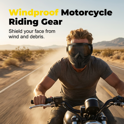 🥽 Full Face Goggle Mask 😷 Detachable Protective Design
