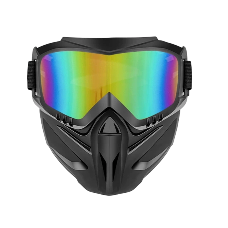 🥽 Full Face Goggle Mask 😷 Detachable Protective Design