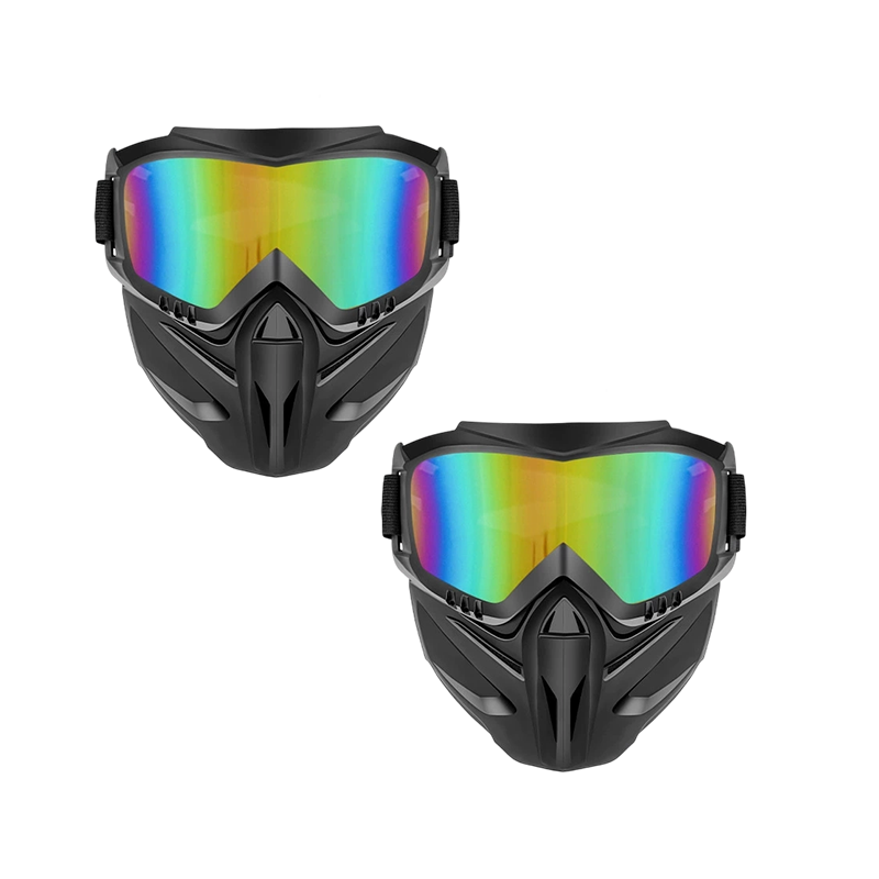 🥽 Full Face Goggle Mask 😷 Detachable Protective Design