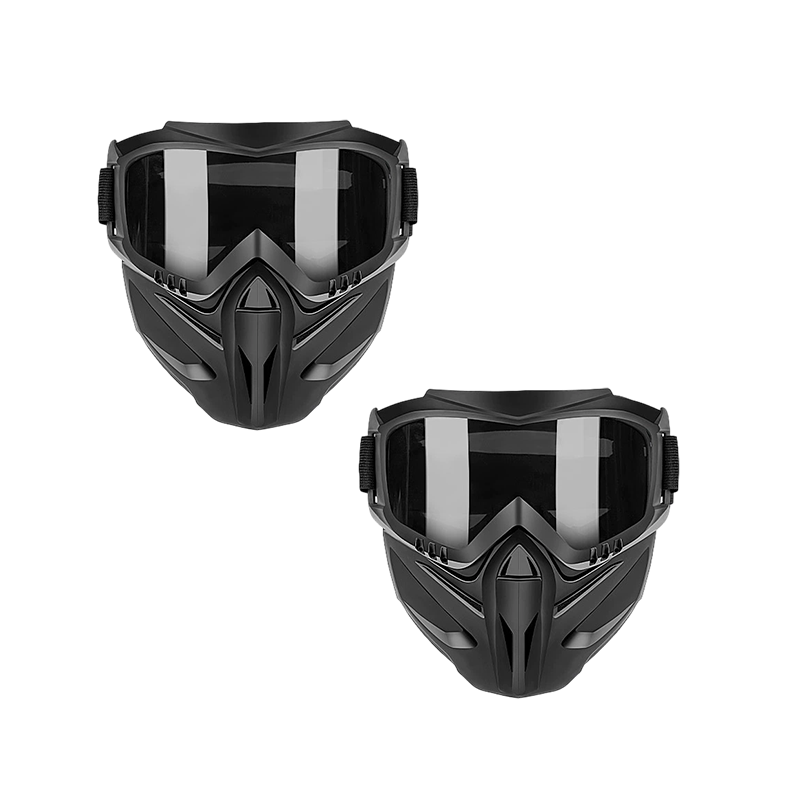 🥽 Full Face Goggle Mask 😷 Detachable Protective Design