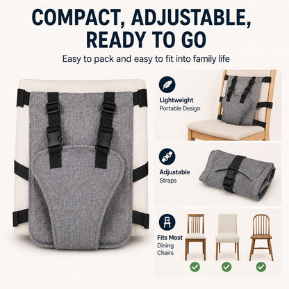 👶Baby Chair Harness Strap –Upgrade 5-Point Safety & Travel-Ready Design