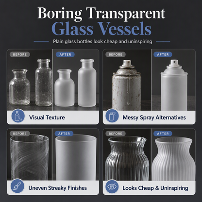 🎨 Frosted Glass Paint – DIY Makeovers for Vases & Jars