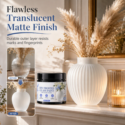 🎨 Frosted Glass Paint – DIY Makeovers for Vases & Jars
