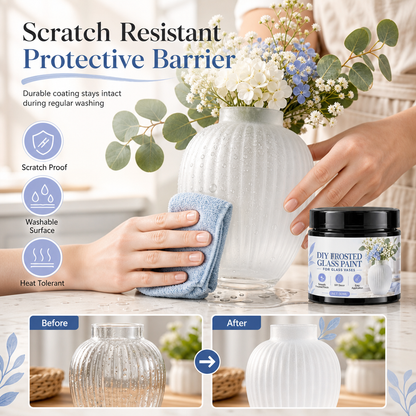 🎨 Frosted Glass Paint – DIY Makeovers for Vases & Jars